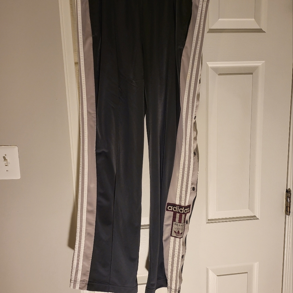 Adidas Originals 3 Stripe Basketball Snap Pants Men size XL